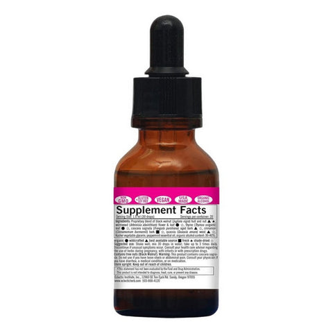 Eclectic Herb, Black Walnut Wormwood, 2 Oz with Alcohol