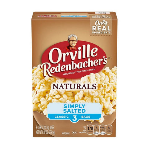Gourmet Naturals Simply Salted Microwave Popcorn 9.9 Oz (Case Of 12) by Orville Redenbacher's