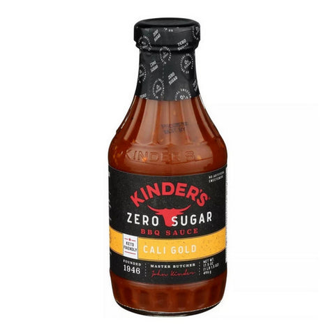 Zero Sugar Cali Gold BBQ Sauce 17.5 Oz (Case Of 6) by Kinders