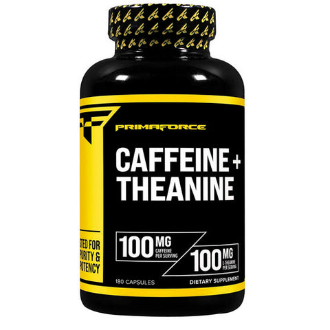 Primaforce, Caffeine + Theanine, 100 Mg + 100 Mg, 180 Caps