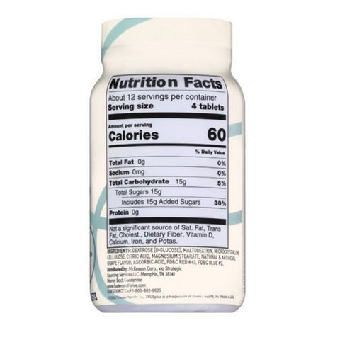 Foster And Thrive, Trueplus Glucose Tablets Grape, 50 Tabs