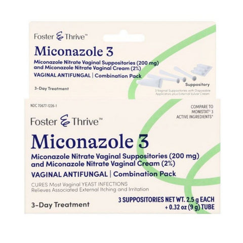 Foster And Thrive, Miconazole 3, 1 Count