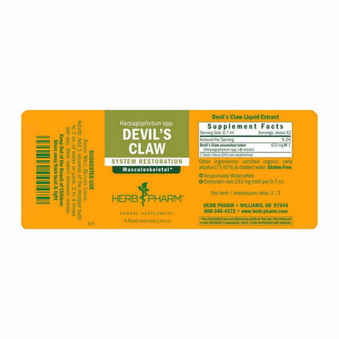 Herb Pharm, Devil's Claw Extract, 4 Oz