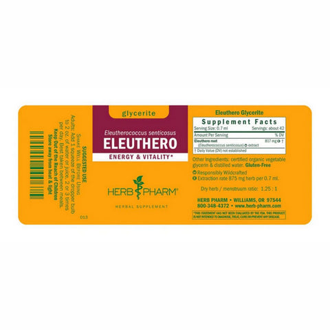 Herb Pharm, Eleuthero Glycerite, 4 Oz