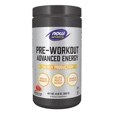 Now Foods, Pre-Workout Advanced Energy Powder, 600 Grams Now Foods