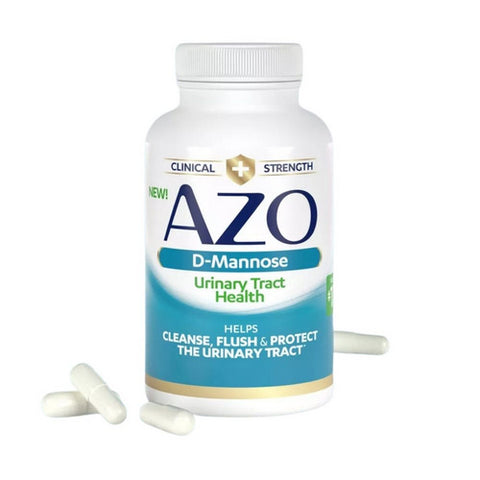 Azo, Cleanse + Protect D-Mannose Capsules for Urinary Tract Health, 120 Tablets