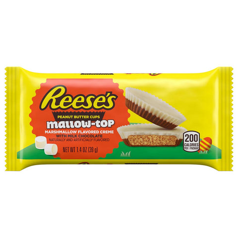Reese's, Mallow Top Marshmallow Creme Milk Chocolate Peanut Butter Cups Candy, 33.6 Oz (Case Of 288)
