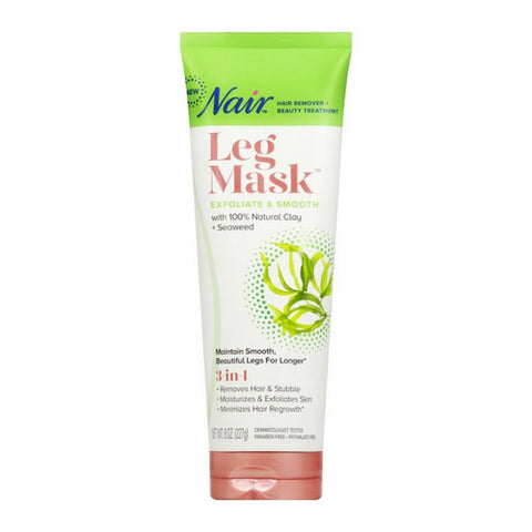 Nair, Nair Smooth Hair Remover Seaweed Leg Mask Exfoliate, 8 Oz (Case Of 4)