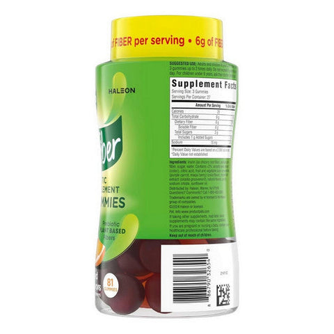 Benefiber, Prebiotic Fiber Gummies, 81 Count