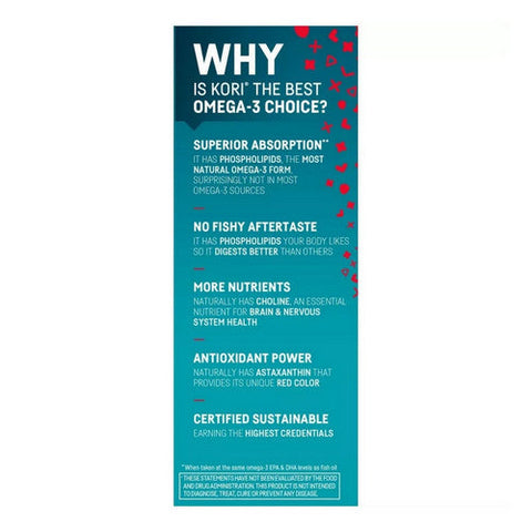 Kori, Krill Oil Superior Omega-3, 1200 Mg, 30 Softgels