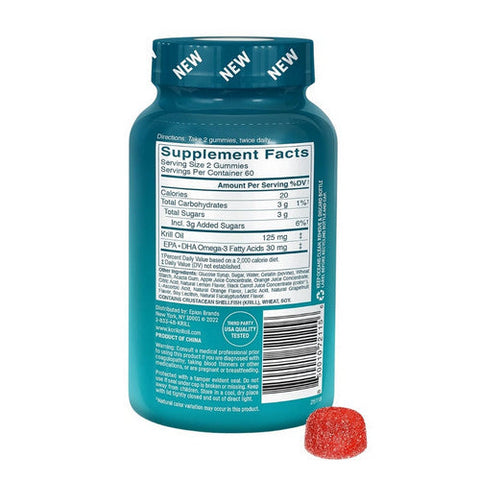 Kori, Multi Benefit Omega-3 Gummies Natural Mixed Citrus, 120 Count