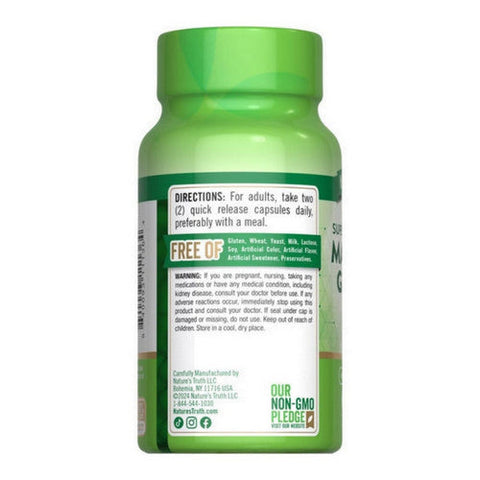 Nature's Truth, Magnesium Glycinate Chelated Quick Release, 60 Caps