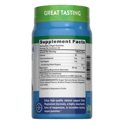 Nature's Truth, Magnesium Glycinate Natural Sour Grape, 200 Mg, 60 Count