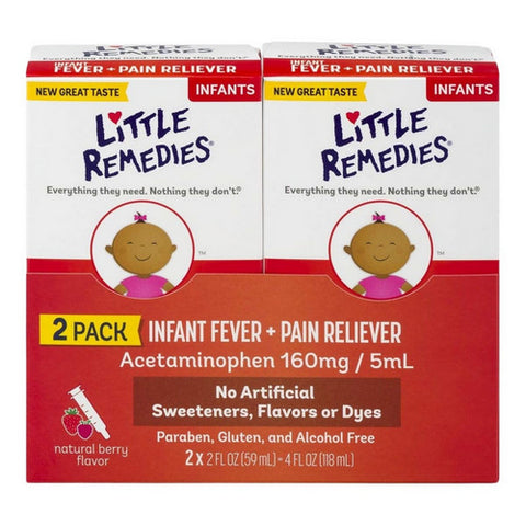 Infant Fever And Pain Reliever Natural Berry Flavor 2 Oz by Little Remedies