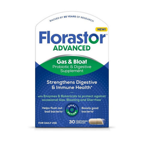 Advanced Digestive Gas And Bloat Capsule 30 Count by Florastor