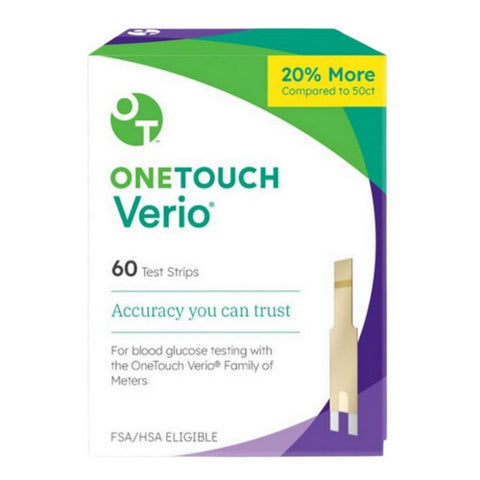 Verio Test Strips 60 Count by Onetouch