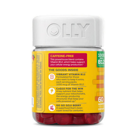 Olly, Extra Strength Daily Energy, 1000 Mcg, 60 Count Olly