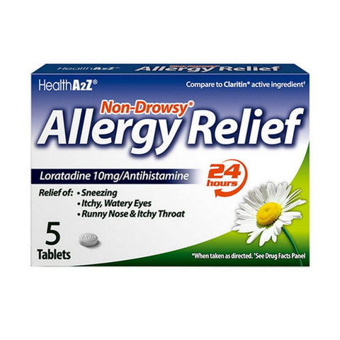 Allergy Relief Loratadine 5 Tabs by Health A2Z