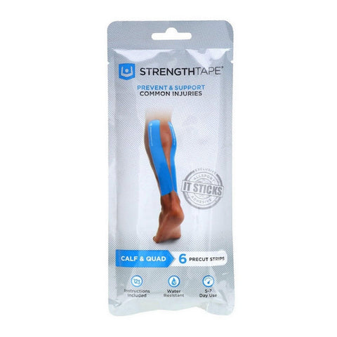 Kinesiology Calf & Quad Taping Kit Blue 1 Count by StrengthTape
