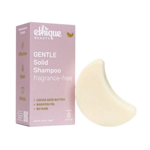 Gentle Solid Shampoo Fragrance Free 3.9 Oz by Ethique