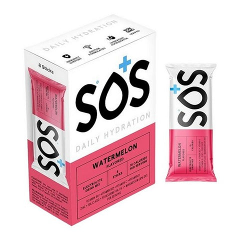 Daily Hydration Electrolytes Watermelon 8 Count by Sos Hydration