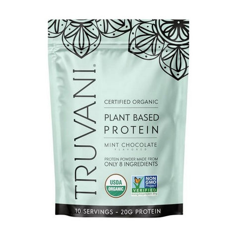 Plant Based Protein Powder Mint Chocolate 12.38 Oz by Truvani