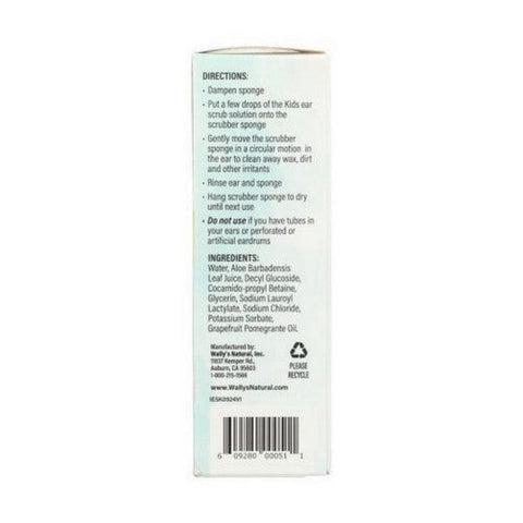 Wallys Natural Products, Kids Ear Scrub, 2 Oz Wallys Natural Products