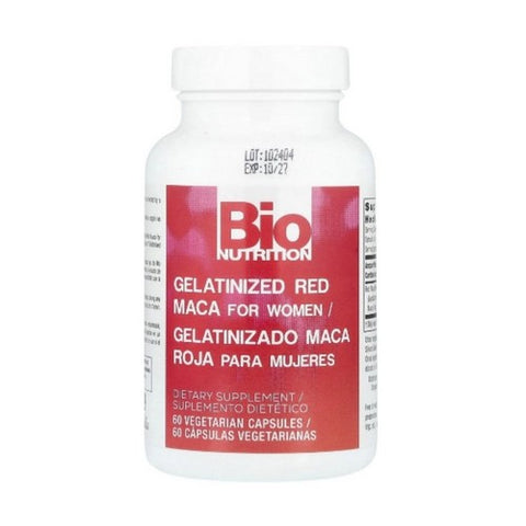 Gelatinized Red Maca 60 Vegetarian Capsules by Bio Nutrition Inc