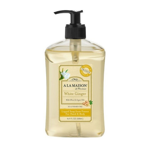 Liquid Soap White Ginger 16.9 Oz by A La Maison