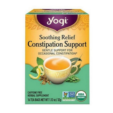 Soothing Relief Constipation Support Tea 16 Bags by Yogi