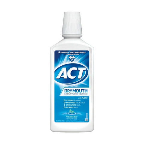 Total Care Anticavity Fluoride Mouthwash Dry Mouth 33.8 Oz by Gold Bond