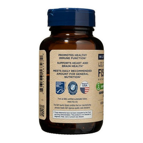 Wiley's Finest, Wild Alaskan Fish Oil Easy Swallow Minis, 630 Mg, 60 Softgels Wiley's Finest