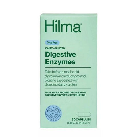 Dairy Plus Gluten Digestive Enzymes 30 Caps by Hilma