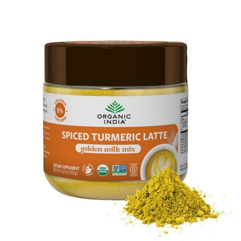 Organic India, Spiced Turmeric Latte Powder, 3.52 Oz Organic India