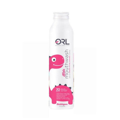 ORL, Kids Natural And Organic Mouthwash Bubblegum, 16.9 Oz ORL
