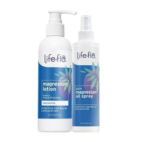 Life-Flo, Magnesium Oil Spray And Magnesium Lotion, 1 Pack