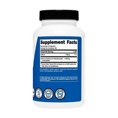 Nutricost, HMB Capsules, 500 Mg, 60 Caps