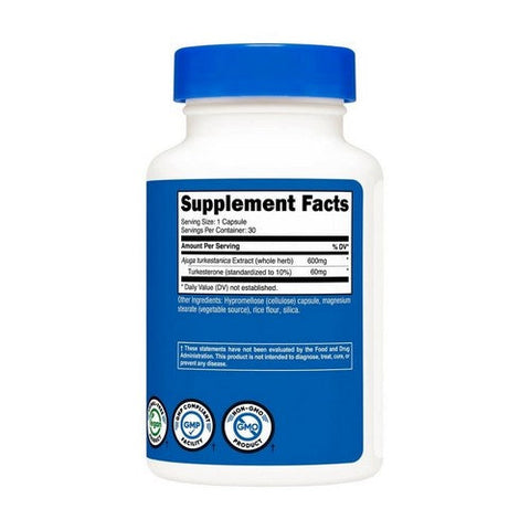 Nutricost, Turkesterone, 600 Mg, 30 Caps