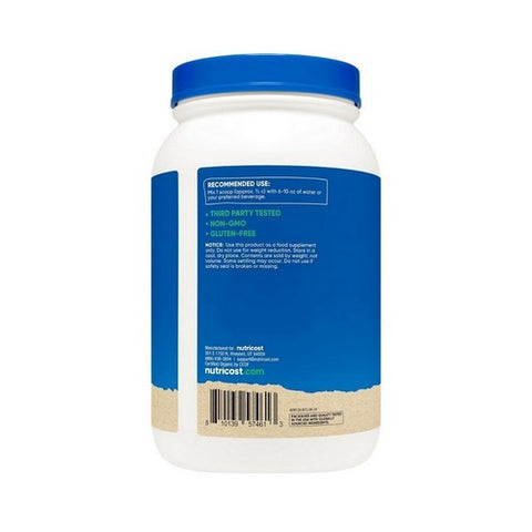 Nutricost, Organic Pea Protein Isolate Powder Unflavored, 3 Lbs