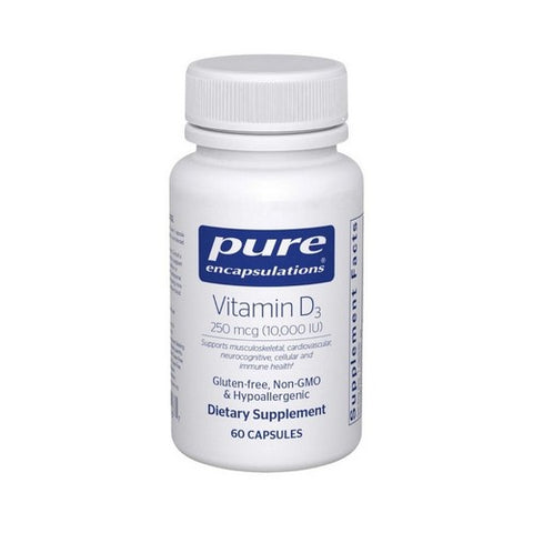 Vitamin D3 60 Caps by Pure Encapsulations