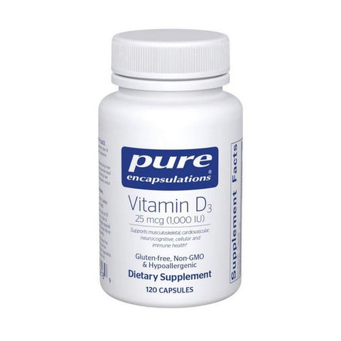 Vitamin D3 120 Caps by Pure Encapsulations