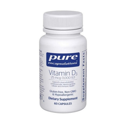 Vitamin D3 60 Caps by Pure Encapsulations