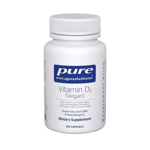 Vitamin D Vegan 120 Caps by Pure Encapsulations