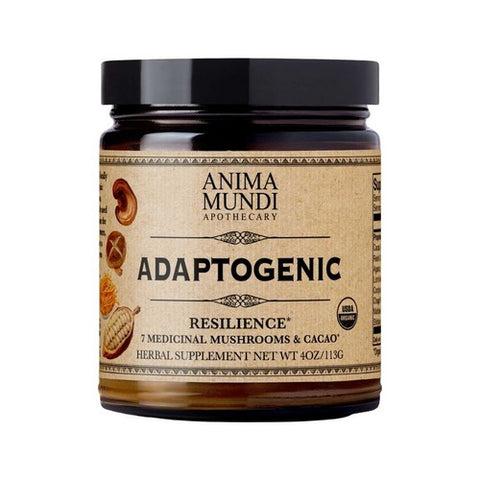 Adaptogenic Powder 7 Medicinal Mushrooms Plus Cacao 4 Oz by Anima Mundi Apothecary