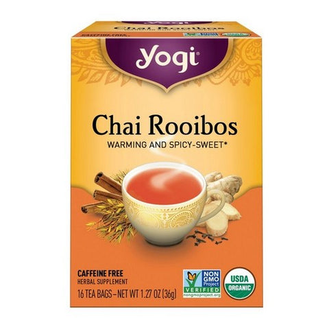 Yogi, Organic Chai Rooibos Tea, 16 Bags