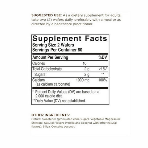 Solgar, Chewable Calcium, 500 mg, 120 Wafers