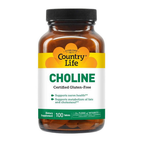 Country Life, Choline, 266 Mg, 100 Tabs
