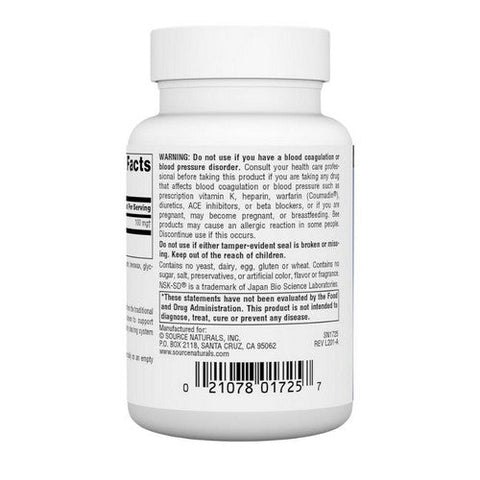Source Naturals, Nattokinase, 36 mg, 90 Softgels Source Naturals