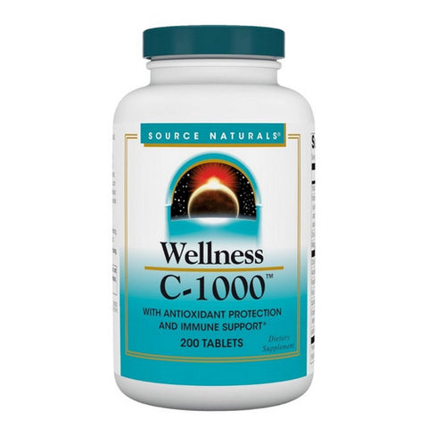 Source Naturals, Wellness C-1000, 200 Tabs