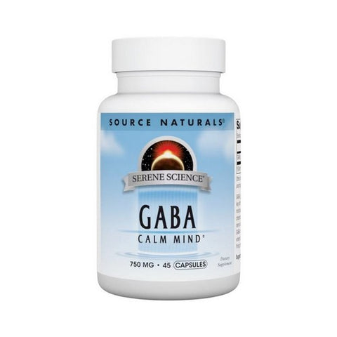 Source Naturals, Serene Science Gaba, 750 mg, 45 Caps